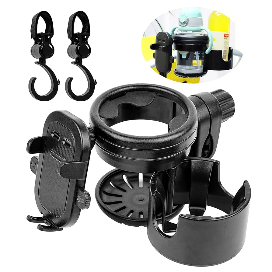 【tuki】ベビーカー Amazon.co.jp: ベビーカー ドリンクホルダー スマホホルダー